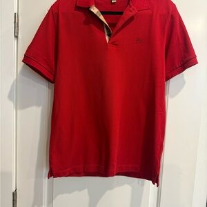 Burberry Vibrant Red Polo Shirt